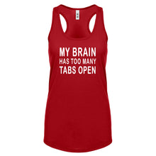 Racerback Too Many Tabs Open Womens Tank Top