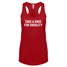 Racerback Take a Knee for Equality Womens Tank Top