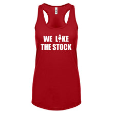 WE LIKE THE STOCK Womens Racerback Tank Top