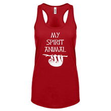 Sloth is my Spirit Animal Womens Racerback Tank Top