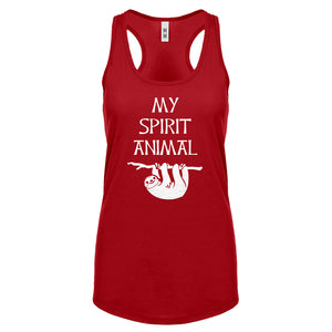 Sloth is my Spirit Animal Womens Racerback Tank Top