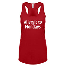 Allergic to Mondays Womens Racerback Tank Top