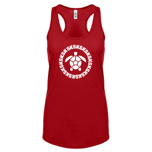 Turtle Sksksk Womens Racerback Tank Top