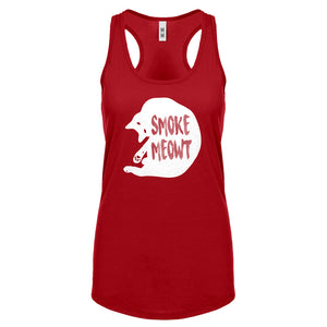 Racerback Smoke Meowt Womens Tank Top