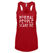 Racerback Normal People Scare Me Womens Tank Top