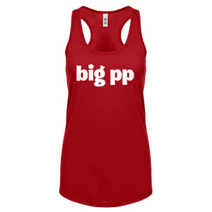 big pp Womens Racerback Tank Top