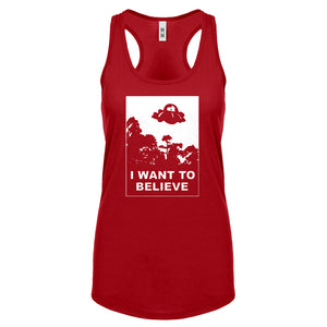 I Want to Believe, Morty Womens Racerback Tank Top