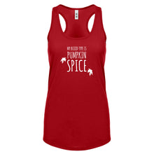 My Blood Type is Pumpkin Spice Womens Racerback Tank Top