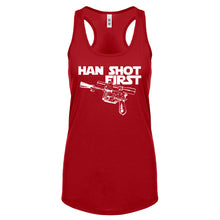 Racerback Han Shot First Womens Tank Top