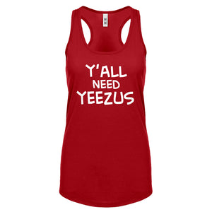 Racerback Yall Need Yeezus Womens Tank Top