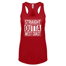 Straight Outta West Coast Womens Racerback Tank Top