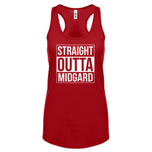 Racerback Straight Outta Midgard Womens Tank Top
