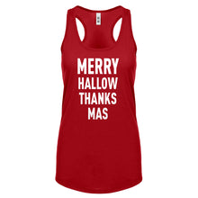 Racerback Merry Hallow Thanks Mas Womens Tank Top