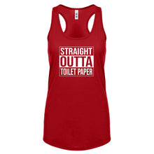 Straight Outta Toilet Paper Womens Racerback Tank Top