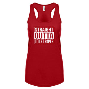 Straight Outta Toilet Paper Womens Racerback Tank Top