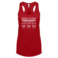 Racerback Beer Pong National Champions Womens Tank Top