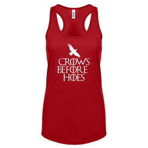 Racerback Crows Before Hoes Womens Tank Top