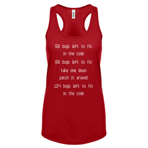 Racerback 99 Bugs in the Code Womens Tank Top