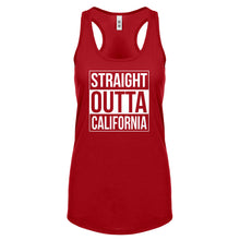 Straight Outta California Womens Racerback Tank Top