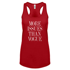 Racerback More Issues than Vogue Womens Tank Top
