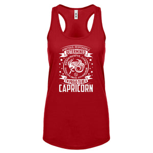 Racerback Capricorn Zodiac Astrology Womens Tank Top