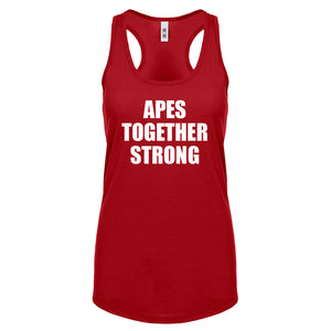 APES TOGETHER STRONG Womens Racerback Tank Top