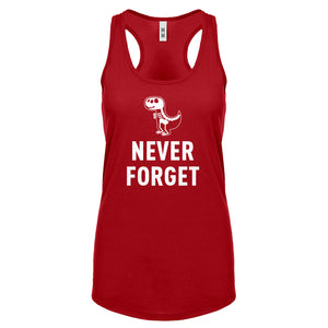 Racerback Never Forget Womens Tank Top