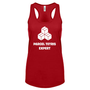 Parcel Tetris Expert Womens Racerback Tank Top