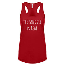 The Snuggle is Real Womens Racerback Tank Top