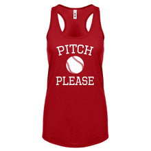 Racerback Pitch Please Womens Tank Top