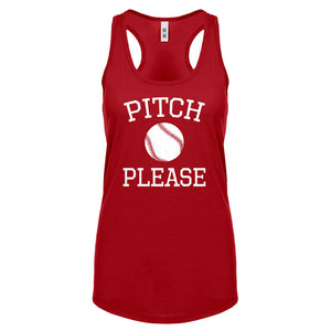 Racerback Pitch Please Womens Tank Top