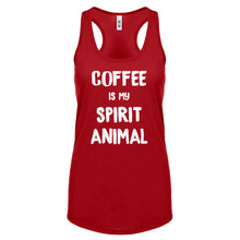 Coffee is my Spirit Animal Womens Racerback Tank Top