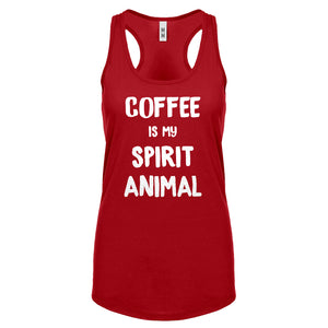 Coffee is my Spirit Animal Womens Racerback Tank Top