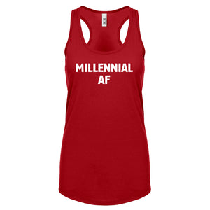 Millennial AF Womens Racerback Tank Top