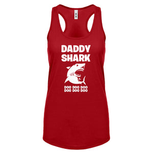 Daddy Shark Womens Racerback Tank Top