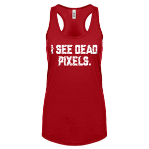 Racerback I See Dead Pixels Womens Tank Top