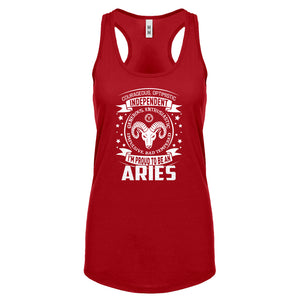 Racerback Aries Astrology Zodiac Sign Womens Tank Top