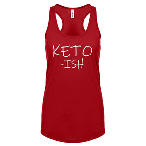 KETO -ish Womens Racerback Tank Top