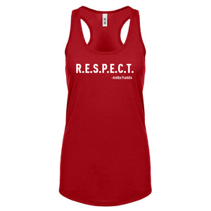 RESPECT Womens Racerback Tank Top