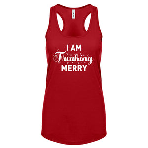 Freaking Merry Womens Racerback Tank Top