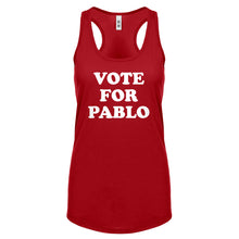 Racerback Vote for Pablo Womens Tank Top