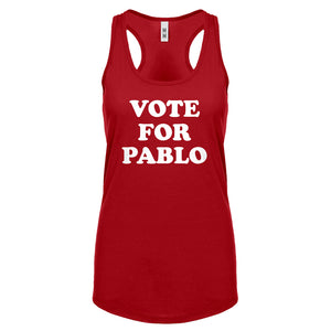 Racerback Vote for Pablo Womens Tank Top