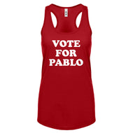 Racerback Vote for Pablo Womens Tank Top