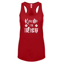 Racerback Kiss Me I'm Irish Womens Tank Top