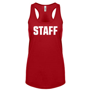 Racerback Staff Womens Tank Top