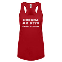 Racerback Hakuna Ma Keto Womens Tank Top