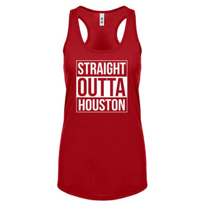 Straight Outta Houston Womens Racerback Tank Top