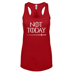 Not Today Womens Racerback Tank Top