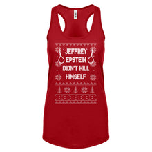 Epstein Didn't Kill Himself Christmas Womens Racerback Tank Top