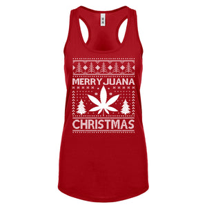 Racerback MerryJuana Christmas Womens Tank Top